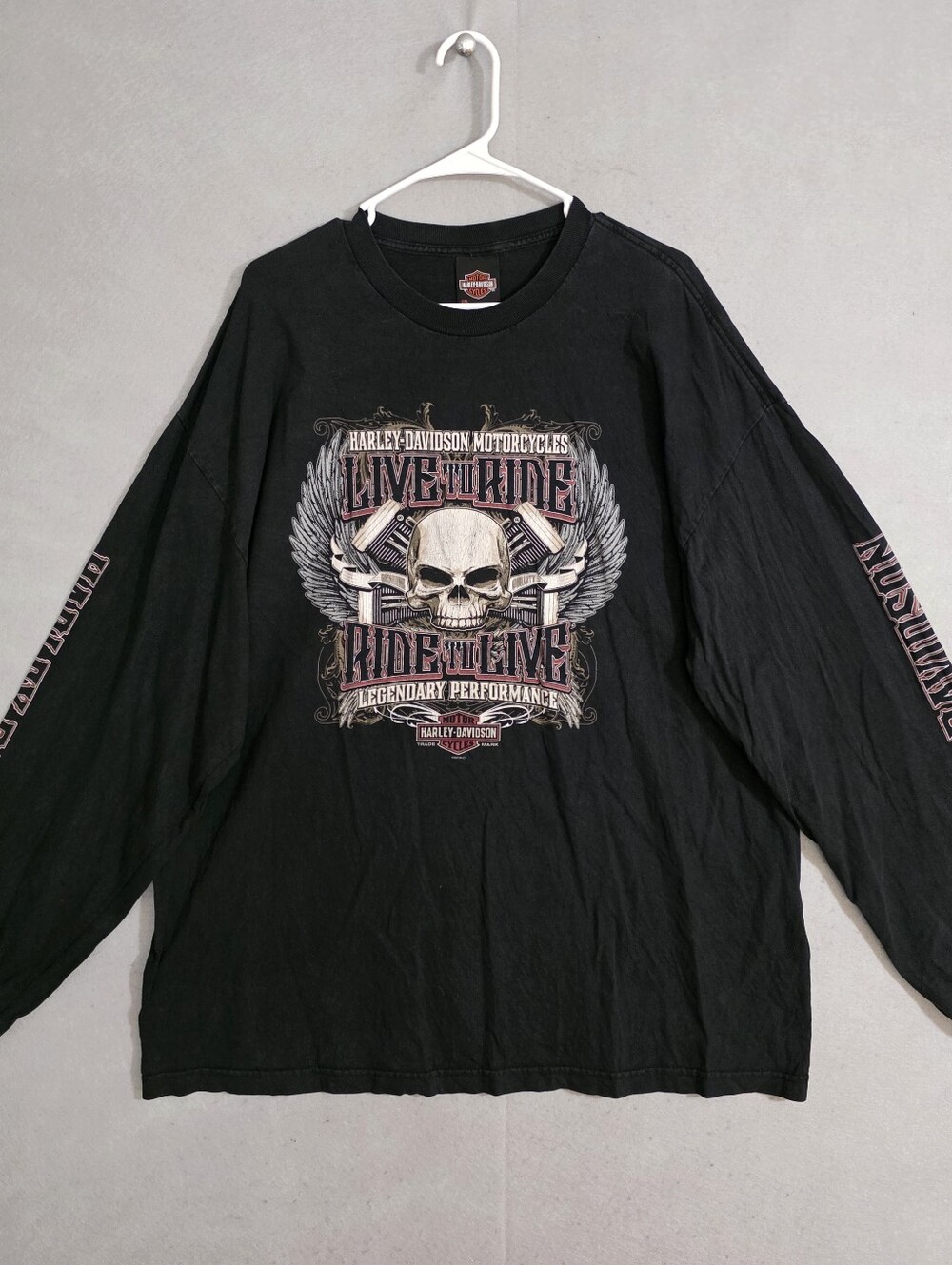 2013 Harley Davidson Mens Ride To Live Grand Junction Colorado LS Shirt Size 2XL